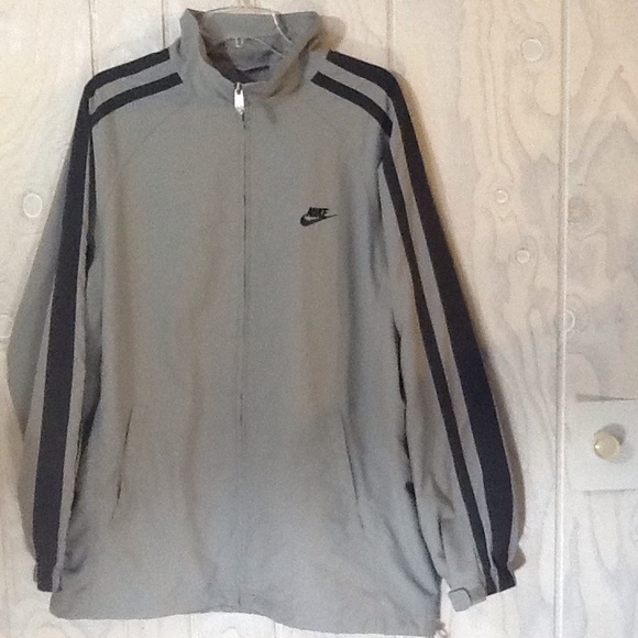 Nike Vintage Mens Striped Windbreaker Jacket Sz L - Picture 2 of 8